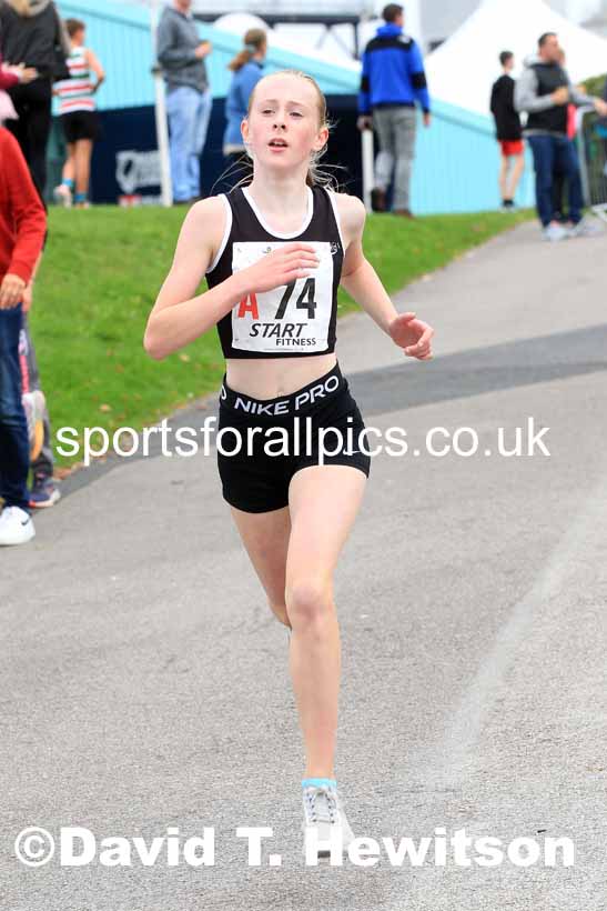 Girls under-13s 2022 Northern Road Relays, SportsCity, Manchester. Photo: David T. Hewitson/Sports for All Pics